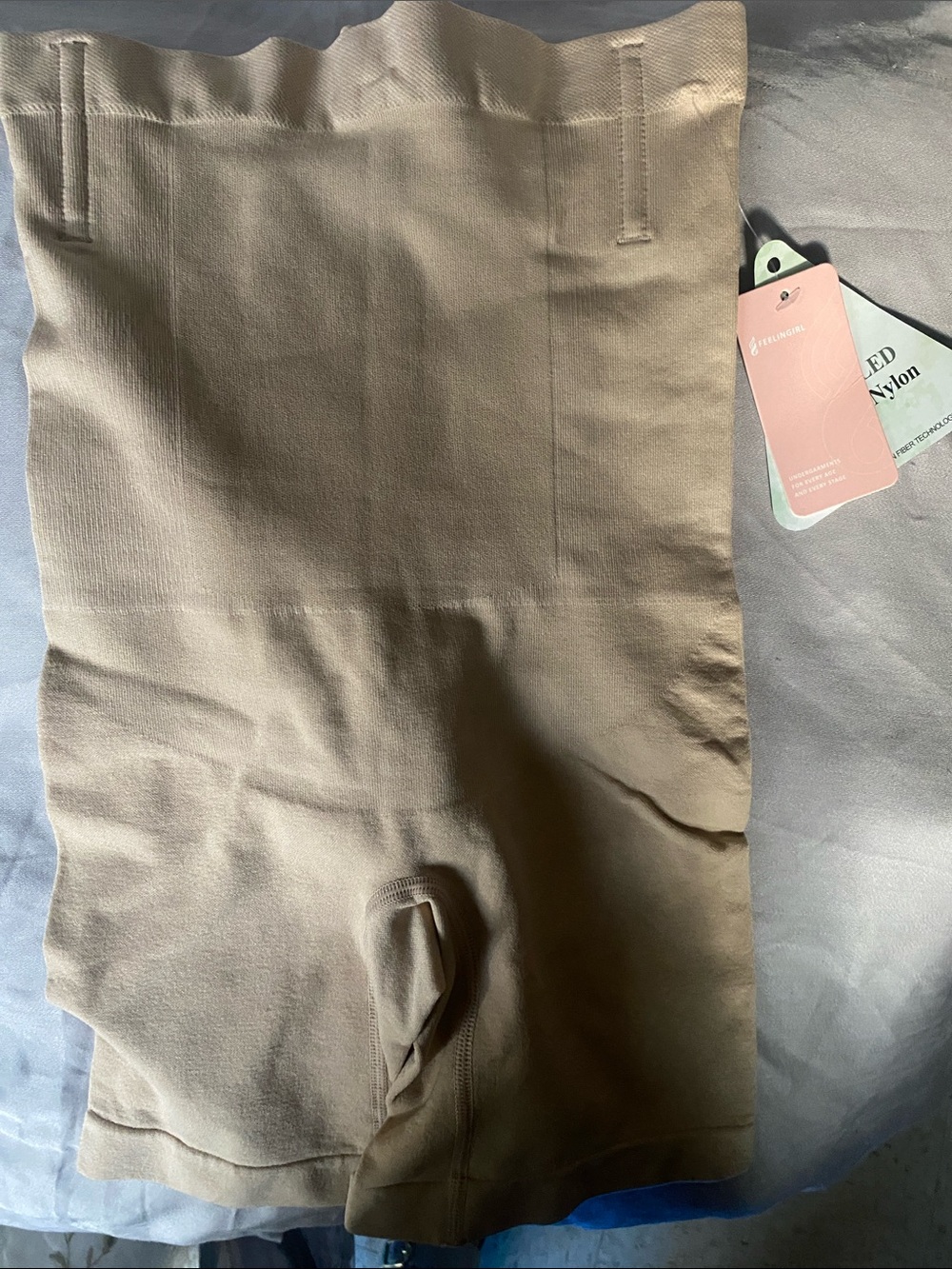 High-Waist Shaping Shorts - Nude